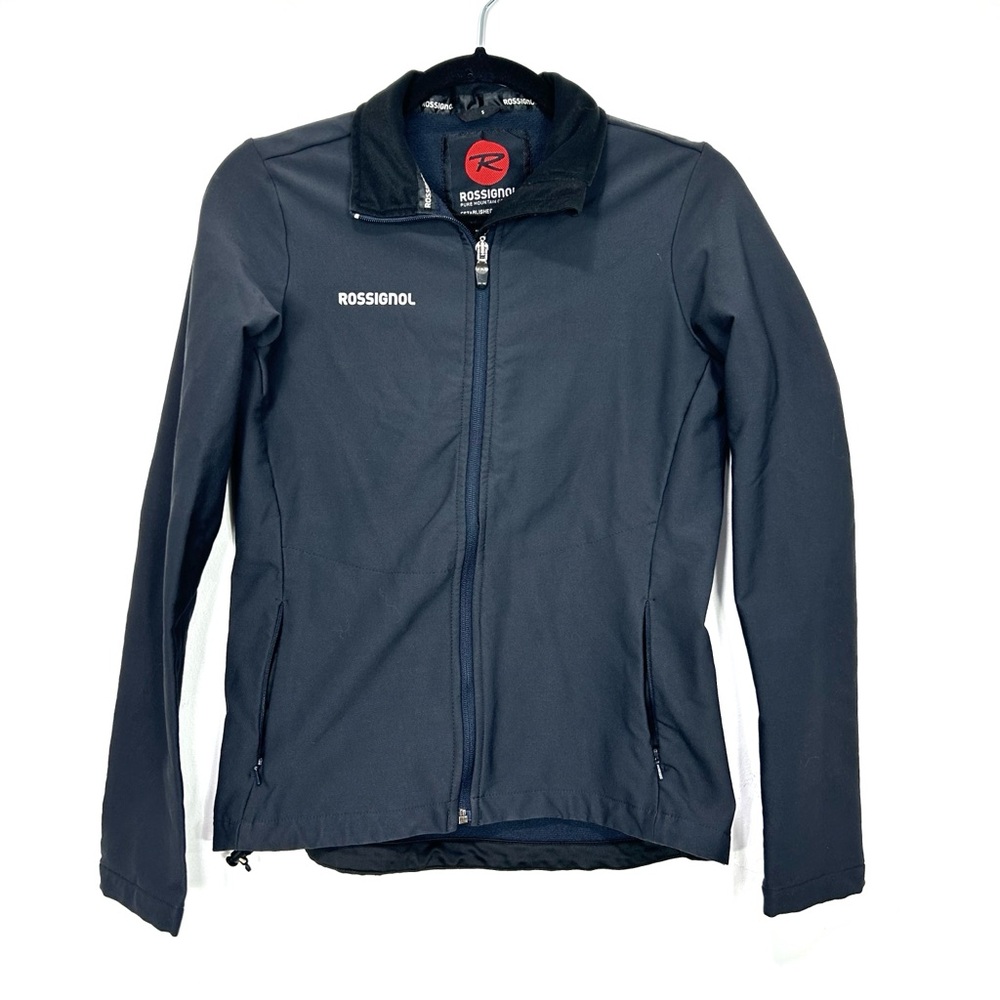 ROSSIGNOL black zip up hardshell jacket U11